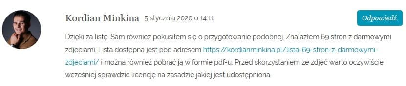 Mocne linki SEO - jak je zdobyć? 7 mocny link w formie komentarza