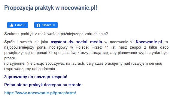 Mocne linki SEO - jak je zdobyć? 14 odnośnik na portalach typu praca i kariera